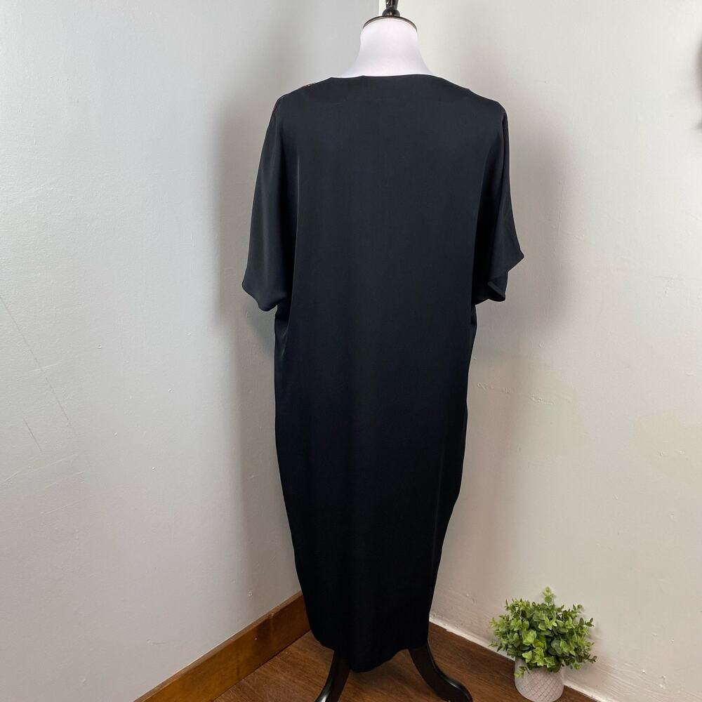 Escada Dafleur Floral Tunic Shift Dress in Black - Picture 7 of 10
